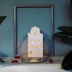 Lampion ceramiczny "Czerwony dach"