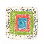 Patera ceramiczna nakrapiana "Wiosenny poranek"