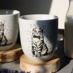 Kubek porcelanowy „Kot Elegant"