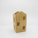 Lampion domek ceramiczny Piaskowy