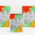 Notes "Opolskie Kamienice" akwarela A5