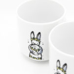 Kubek porcelanowy biały "Wielkanocny Zając"