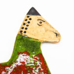 Zawieszka ceramiczna "Zielony koń na biegunach"