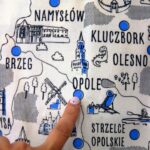 Torba na ramię, mapa Opolszczyzny