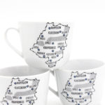 Kubek porcelanowy "Mapa Opolszczyzny"
