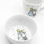 Miska porcelanowa "Ozdabianie choinki"