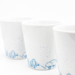 Kubek porcelanowy "Niebieskie Kamienice"