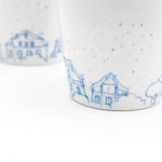 Kubek porcelanowy "Niebieskie Kamienice"