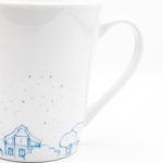 Kubek porcelanowy "Niebieskie Kamienice"