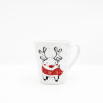 Kubek porcelanowy "Czerwony Renifer"