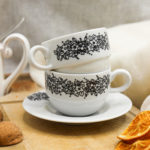 Filiżanka espresso "Czarne Kwiaty"