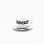 Filiżanka espresso "Czarne Kwiaty" front