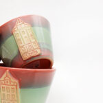 Różowa miska ceramiczna "Kamieniczka Opolska"