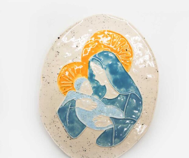 Zawieszka ceramiczna "Matka Boska"