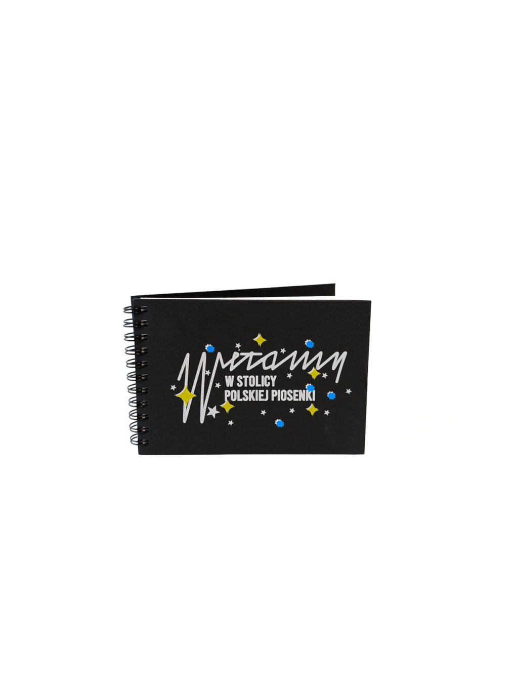Notes czarny A6 "Witamy Stolicy Polskiej Piosenki"
