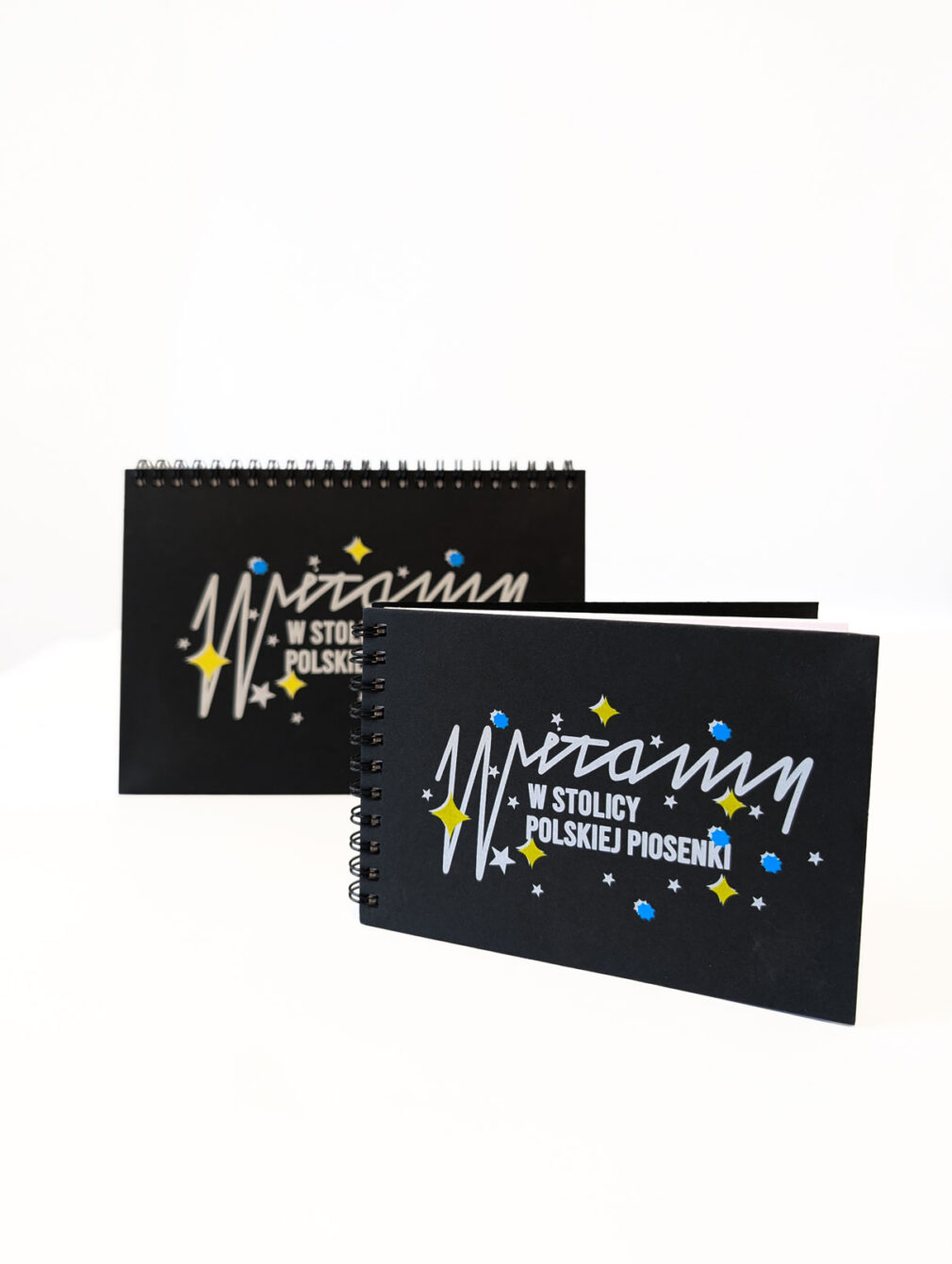 Notes czarny A6 "Witamy Stolicy Polskiej Piosenki"