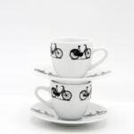Filiżanka espresso "Rowerowe Love"