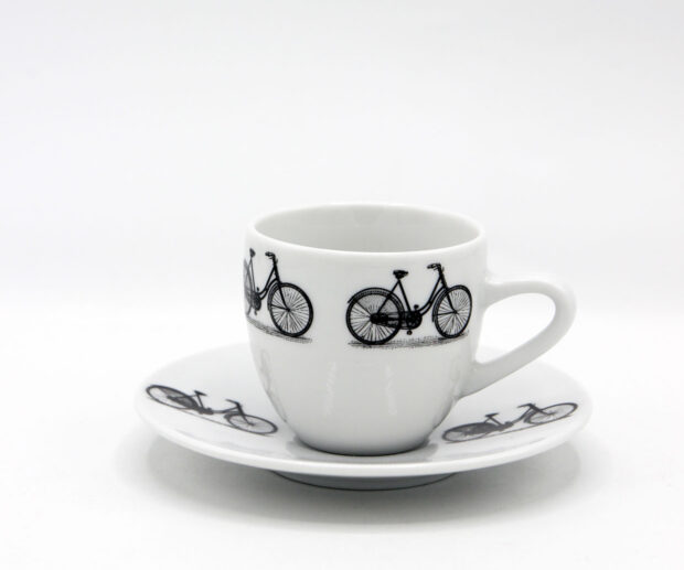 Filiżanka espresso "Rowerowe Love"