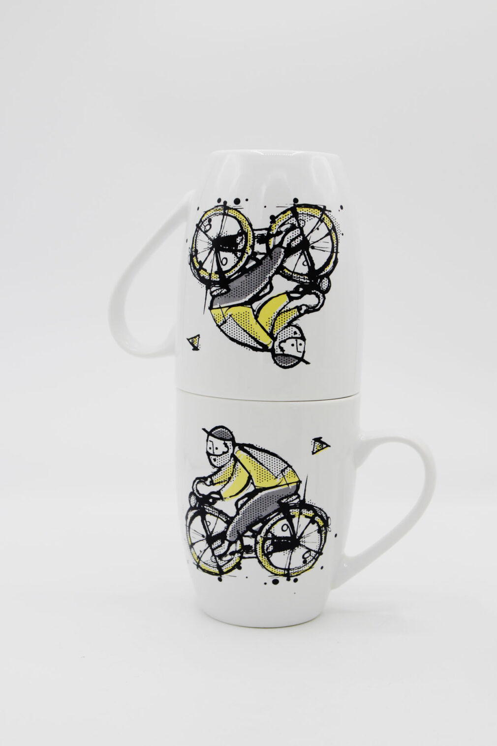 Kubek porcelanowy "Rowerzysta"