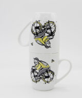 Kubek porcelanowy "Rowerzysta"
