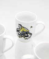 Kubek porcelanowy "Rowerzysta"