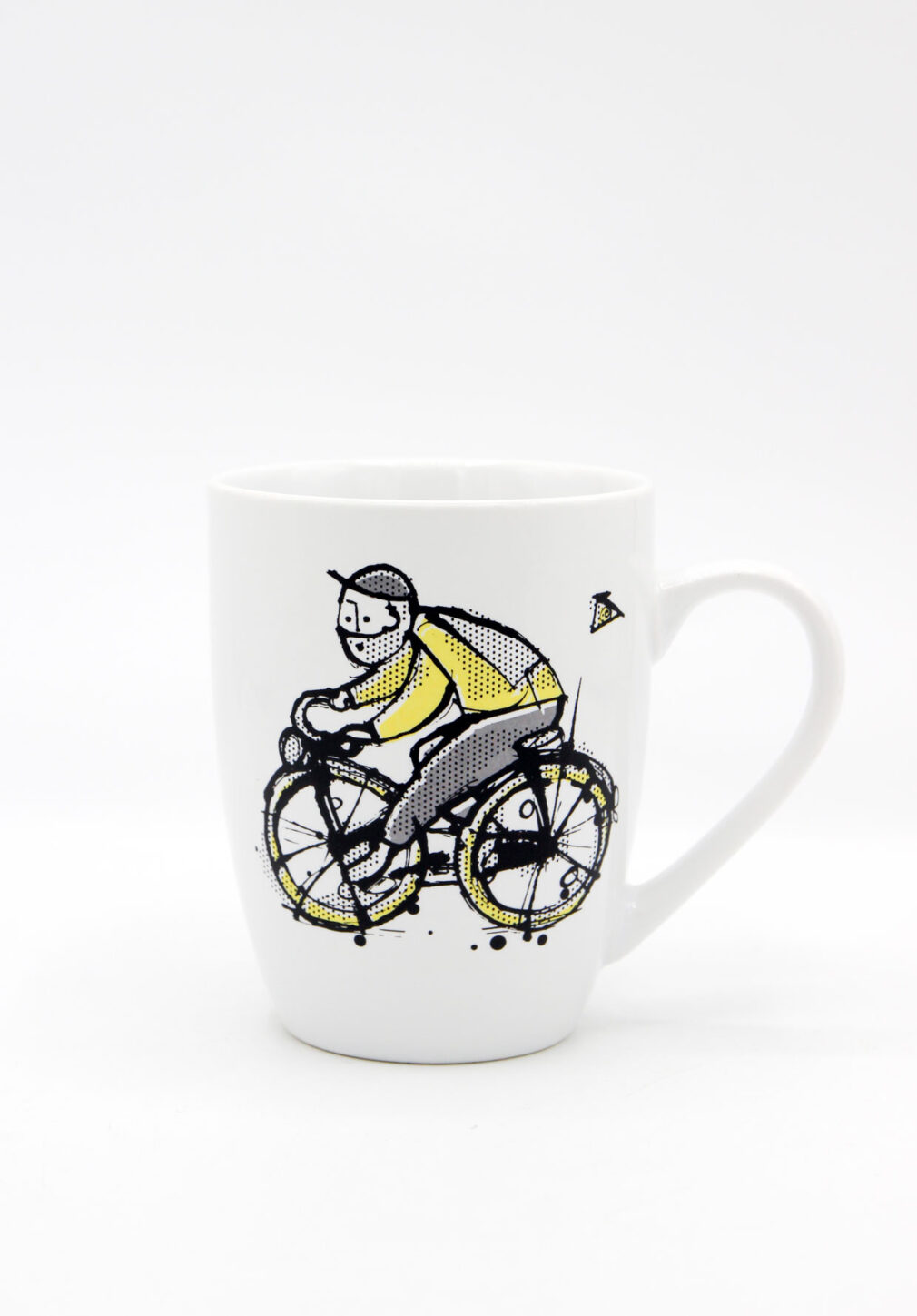 Kubek porcelanowy "Rowerzysta"