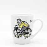 Kubek porcelanowy "Rowerzysta"
