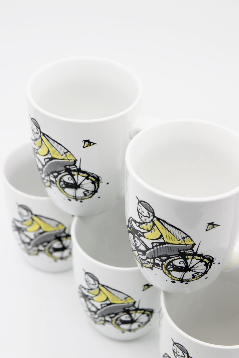 Kubek porcelanowy "Rowerzysta"