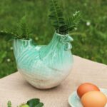 Wazon ceramiczny Kura "Akwamaryna"