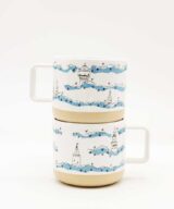Kubek ceramiczny "Wieże Opola w chmurach"