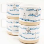 Kubek ceramiczny "Wieże Opola w chmurach"