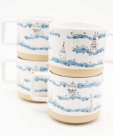 Kubek ceramiczny "Wieże Opola w chmurach"