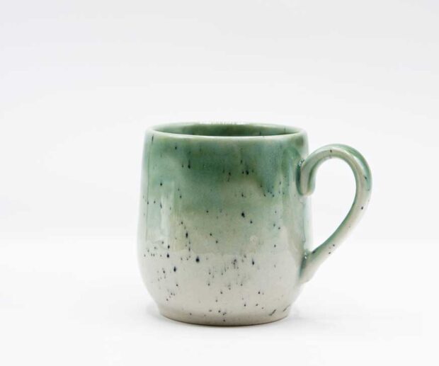 Kubek ceramiczny z uchem "Akwamaryna"