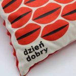 Poduszka dekoracyjna usta-usta "Dzień dobry"
