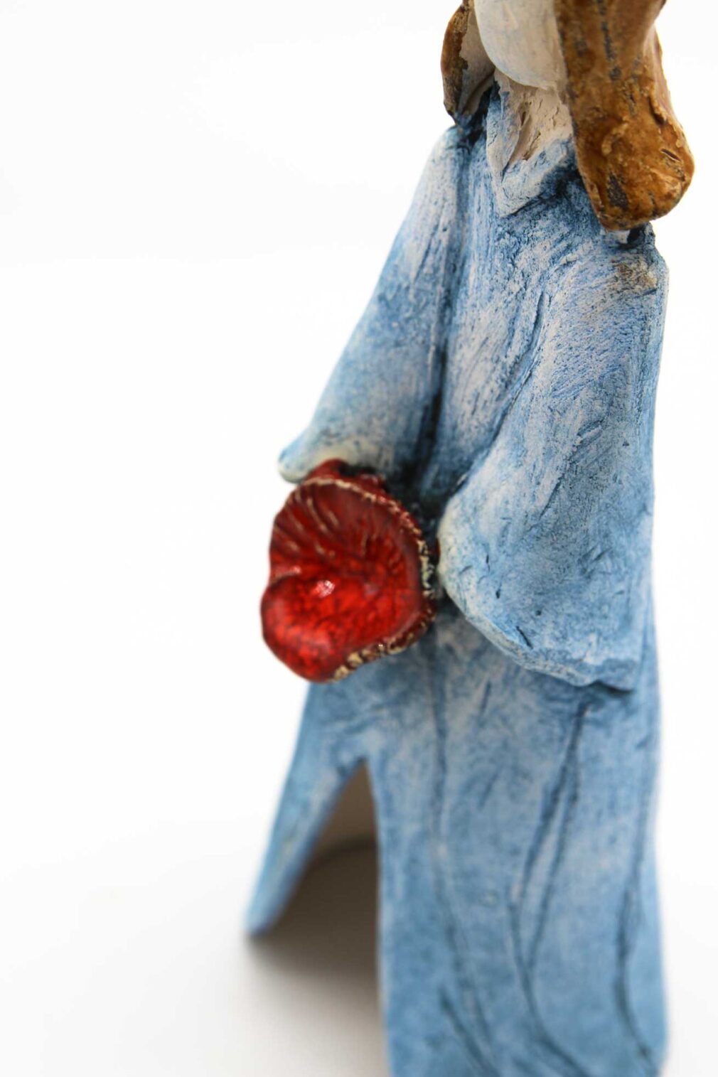 Figura ceramiczna Anioł Kobaltowy