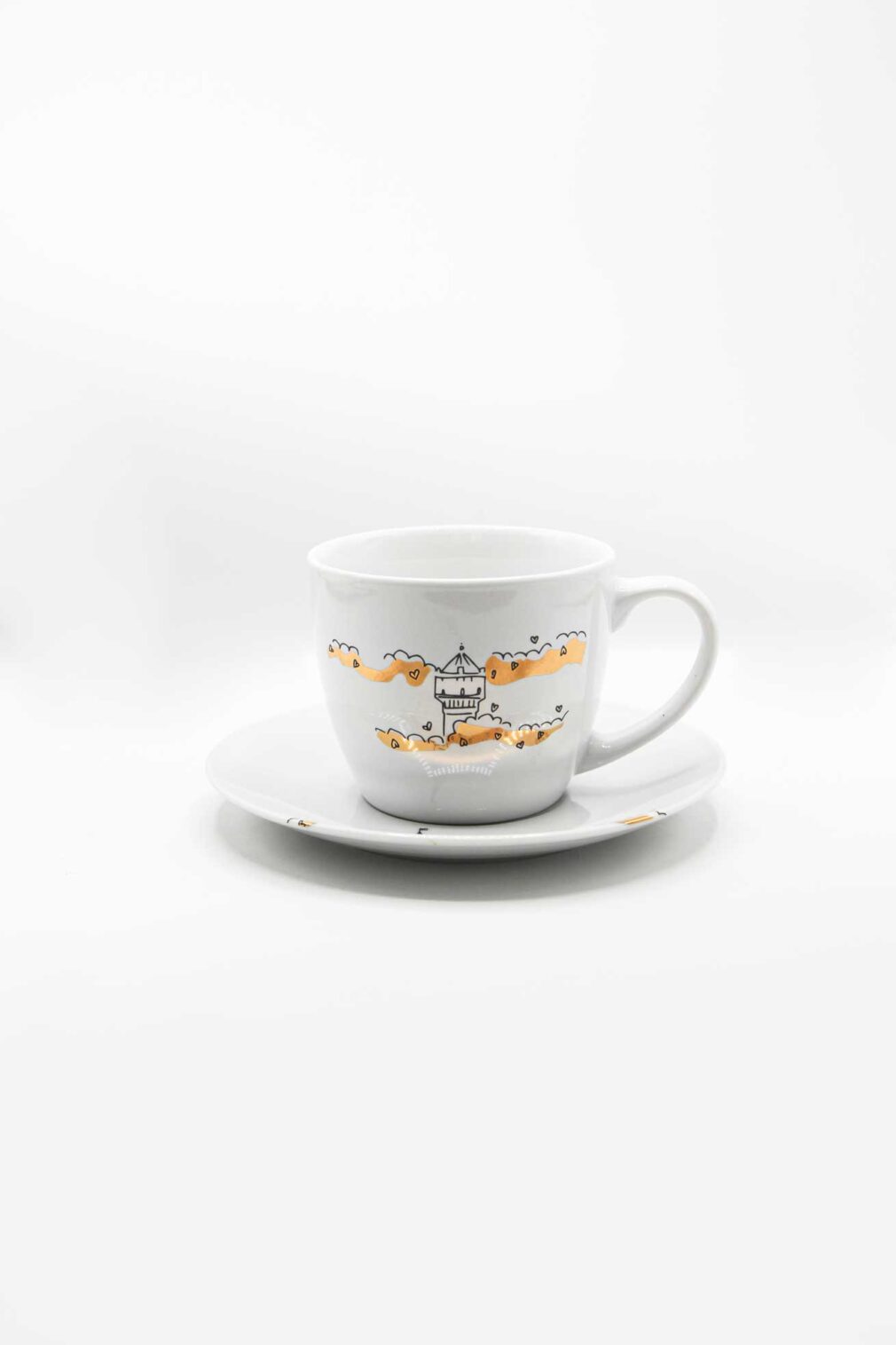 Filiżanka porcelanowa "Opole w złotych chmurach"