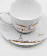Filiżanka porcelanowa "Opole w złotych chmurach"