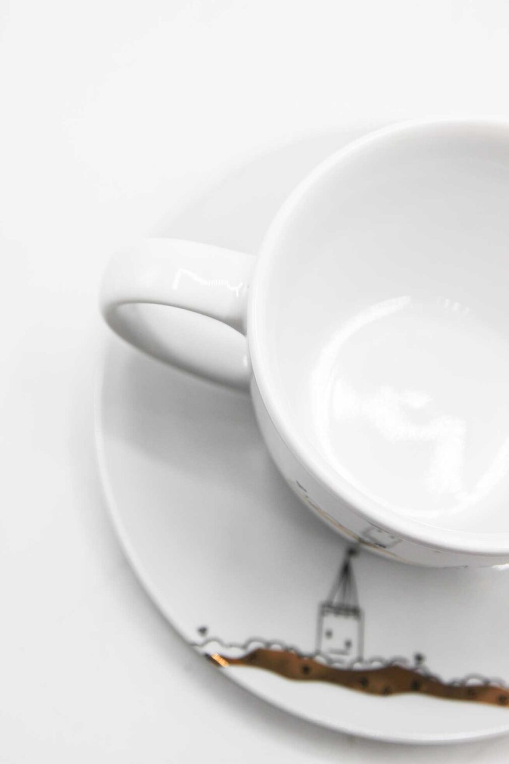 Filiżanka porcelanowa "Opole w złotych chmurach"