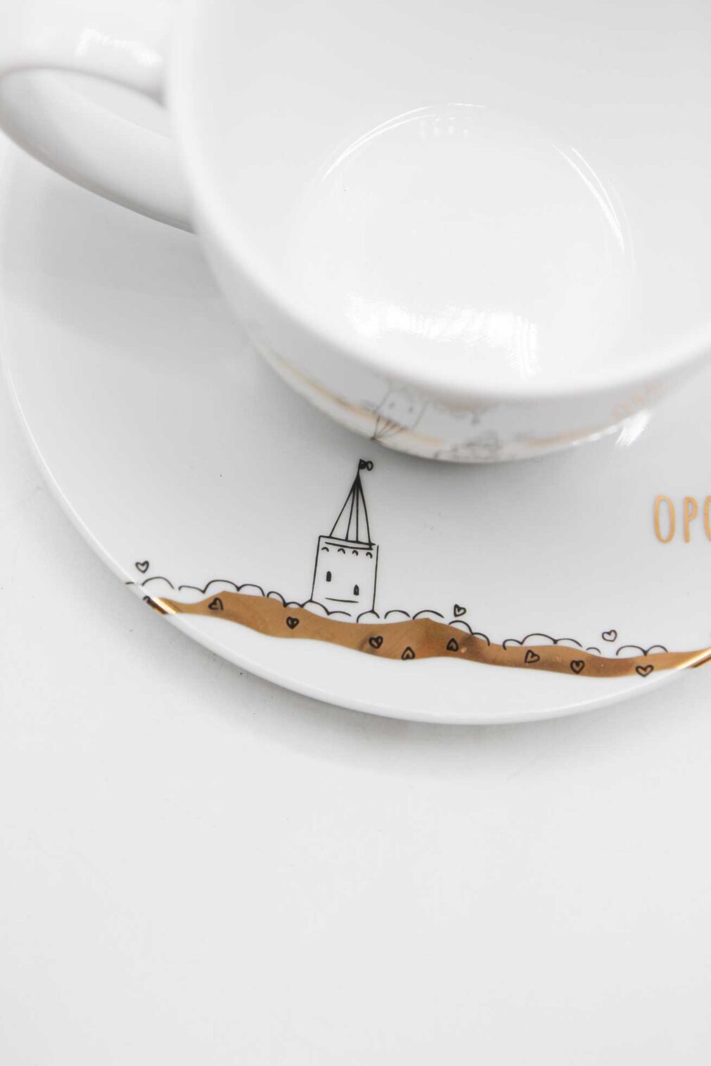 Filiżanka porcelanowa "Opole w złotych chmurach"