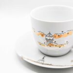Filiżanka porcelanowa "Opole w złotych chmurach"