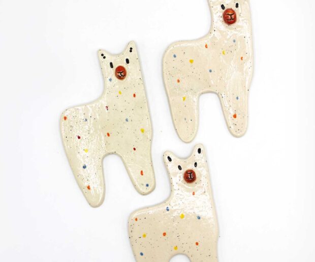 Magnes ceramiczny "Kolorowa Lama"