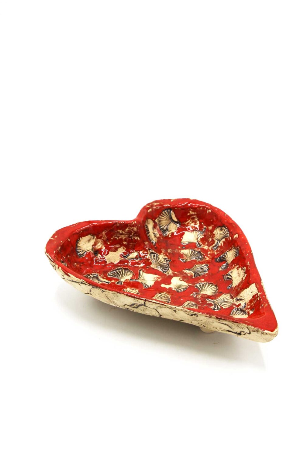 Patera ceramiczna serce "Miłorząb"