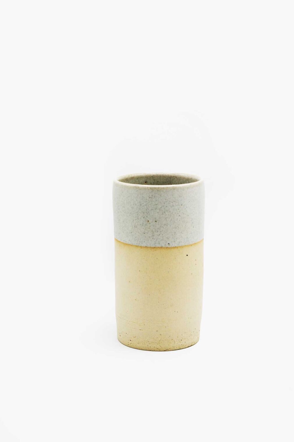 Wazon/kubek ceramiczny "Mleczno-piaskowy"