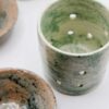 Kominek ceramiczny "Nakrapiany zielony"