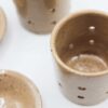 Kominek ceramiczny "Beżowy nakrapiany"