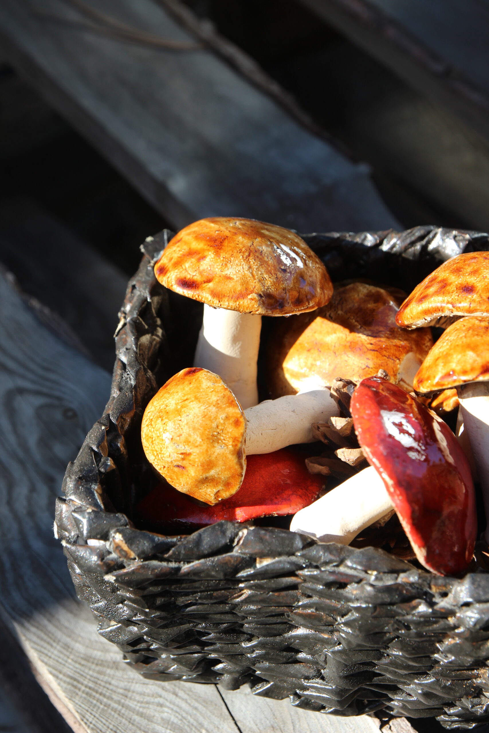 Grzyb ceramiczny "Maślak" mały