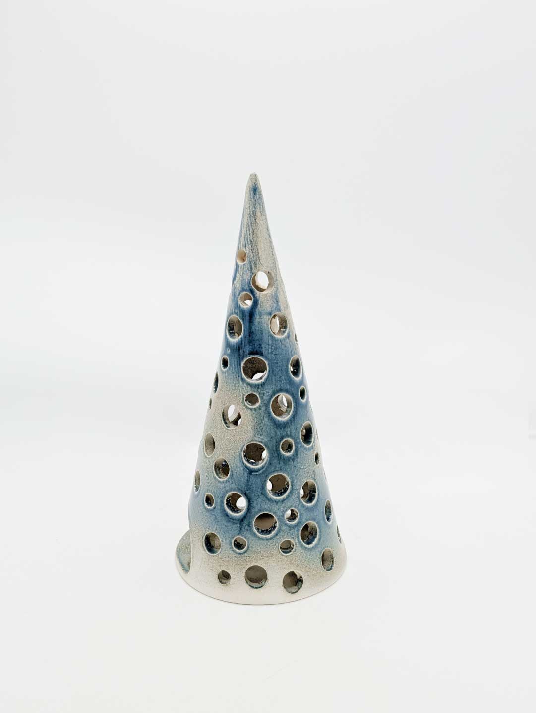 Lampion ceramiczny "Zielona choinka"