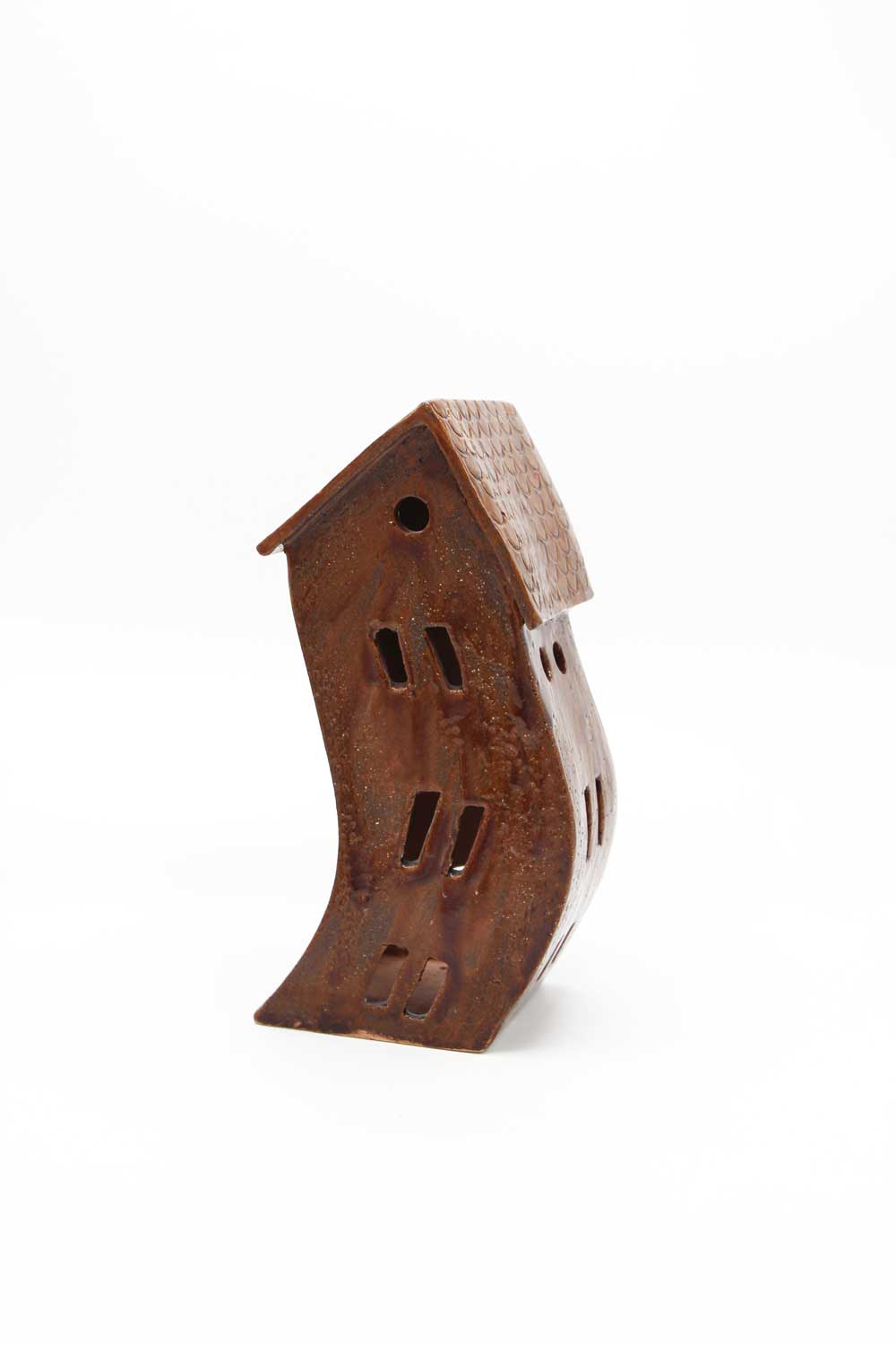 Lampion ceramiczny "Piernikowy domek mały"