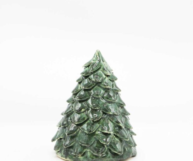 Choinka ceramiczna "Butelkowa zieleń"