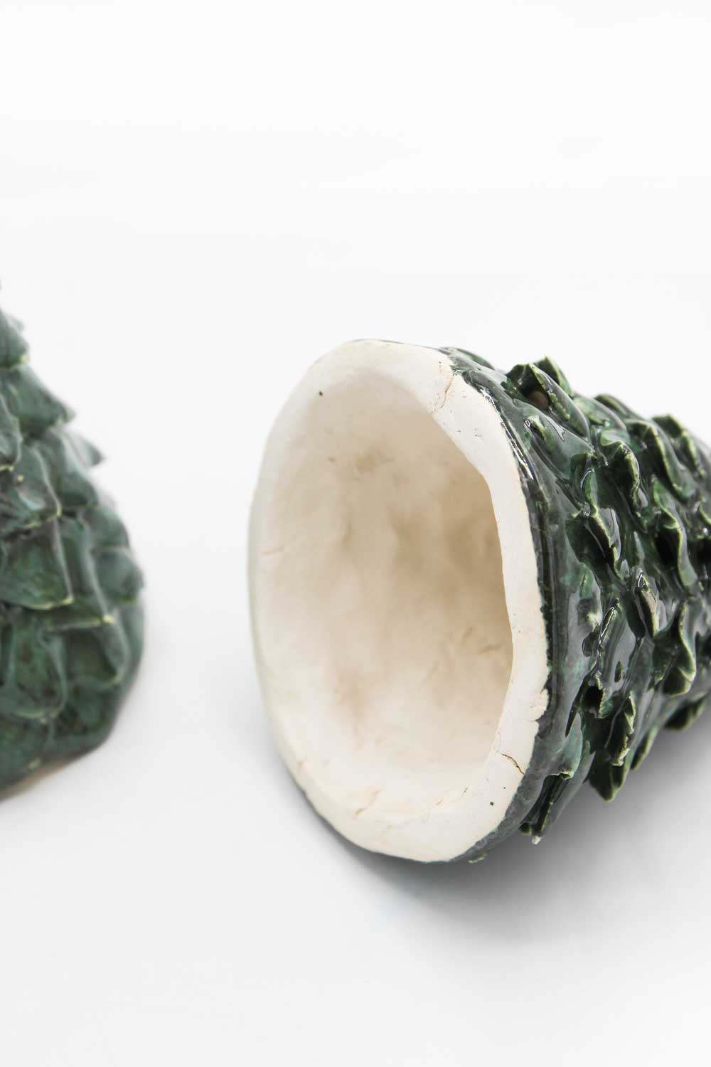 Choinka ceramiczna "Butelkowa zieleń"